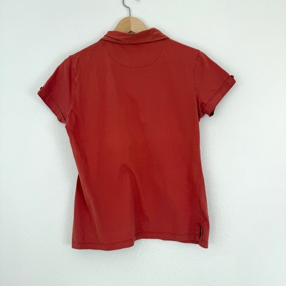 Patagonia Women’s 100% Simply Organic Cotton Polo Shirt Top Large - Picture 3 of 8